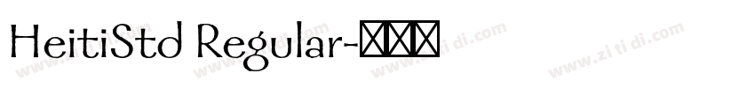 HeitiStd Regular字体转换